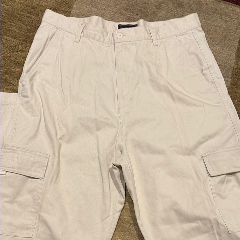 ~Greenlander~ Men's Cream Khaki Cargo Pants
